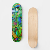 Foxy Green Persoonlijk Skateboard (Voorkant)