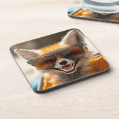 Foxy-Grin Bier Onderzetter (Linkerzijde)