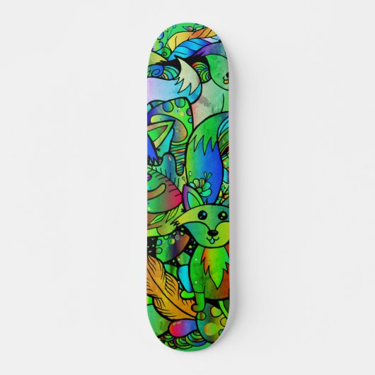 Foxy Groen Worden Persoonlijk Skateboard (Voorkant)