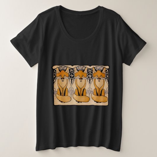Foxy Grote Maat T-shirt (Design voorkant)