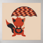 Foxy Hearts Poster (Voorkant)