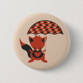 Foxy Hearts Ronde Button 5,7 Cm (Voorkant)