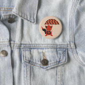 Foxy Hearts Ronde Button 5,7 Cm (In situ)