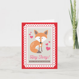 Foxy Hey! door de Gevouwen Kaart van het Print van