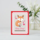 Foxy Hey! door het Briefkaart van Valentijn van (Staand voorkant)