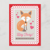 Foxy Hey! door het Briefkaart van Valentijn van (Voorkant)