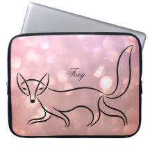 'Foxy'-hoesje voor laptop.