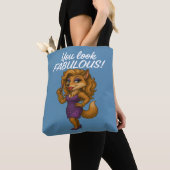 Foxy in het Paars Tote Bag (Dichtbij)