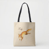 "Foxy" -  Japanse schets van een vos Tote Bag (Voorkant)