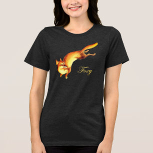 Foxy -  Japanse schets van een vos Tri-Blend Shirt