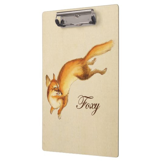 "Foxy" —  Japanse schets van vossen Klembord (Links)