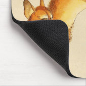 "Foxy" — Japanse schets van vossen Muismat (Hoek)