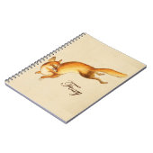 "Foxy" — Japanse schets van vossen Notitieboek (Linkerzijde)