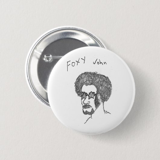Foxy John Ronde Button 5,7 Cm (Voorkant /achterkant)