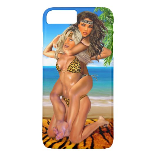 Foxy Jungle Worstelaars Case-Mate iPhone Case (Achterkant)