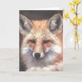 foxy kaart (Gele Bloem)