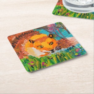 Foxy Kartonnen Onderzetters