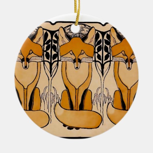 Foxy Keramisch Ornament (Voorkant)