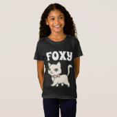 FOXY KITTEN CAT VROUWENS T-SHIRTS (Voorkant volledig)