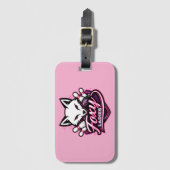 Foxy Ladies Bowling Team Logo Bagagelabel (Voorkant (verticaal))