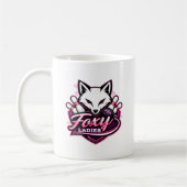 Foxy Ladies Bowling Team Logo Koffiemok (Links)
