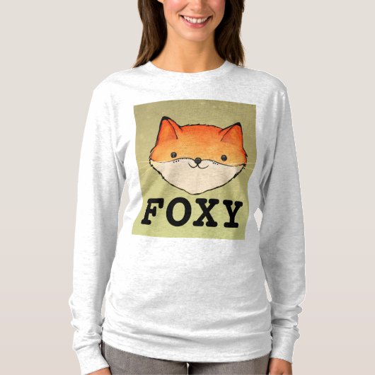 FOXY LADIES FUNNY FOX T SHIRTS (Voorkant)