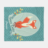 Foxy Lady Argyle Fleece Deken (Voorkant (Horizontaal))