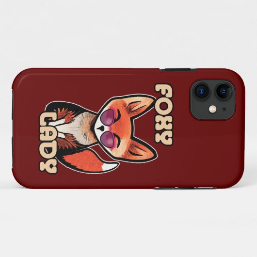 Foxy Lady | Cute Fox Case-Mate iPhone Case (Achterkant (horizontaal))