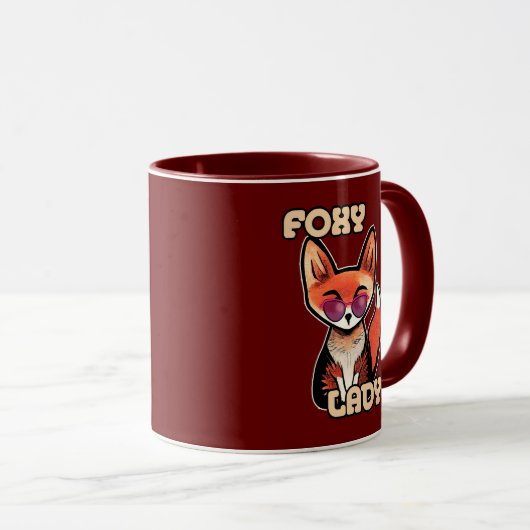 Foxy Lady | Cute Fox Mok (Voorkant rechts)