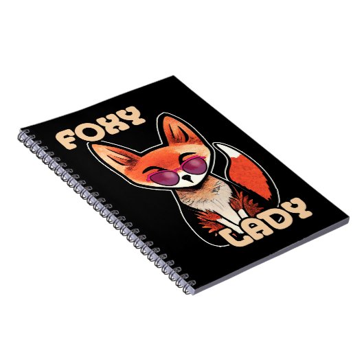 Foxy Lady | Cute Fox Notitieboek (Rechterzijde)