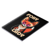 Foxy Lady | Cute Fox Notitieboek (Linkerzijde)