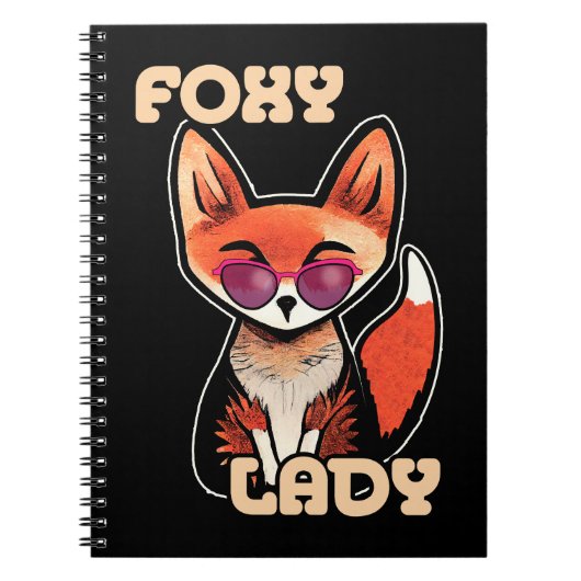 Foxy Lady | Cute Fox Notitieboek (Voorkant)