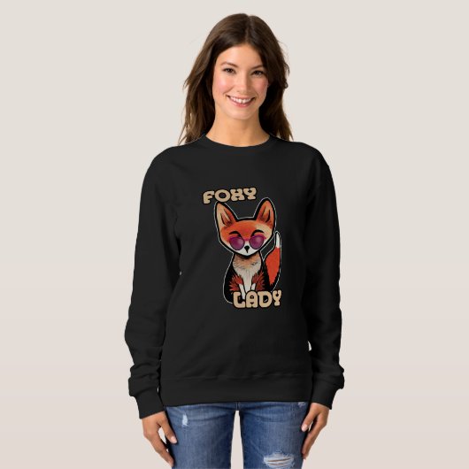 Foxy Lady | Cute Fox Trui (Voorkant volledig)