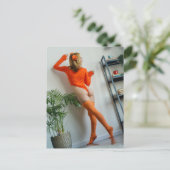 Foxy Lady, foto-briefkaart Briefkaart (Staand voorkant)