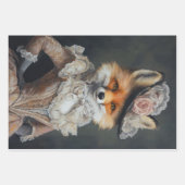 Foxy Lady Fox Decoupage Papier Inpakpapier Vel (Voorkant 2)