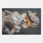 Foxy Lady Fox Decoupage Papier Inpakpapier Vel (Voorkant)