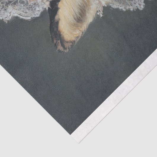 Foxy Lady Fox Decoupage Tissuepapier (Detail)