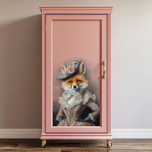 Foxy Lady Fox Decoupage Tissuepapier