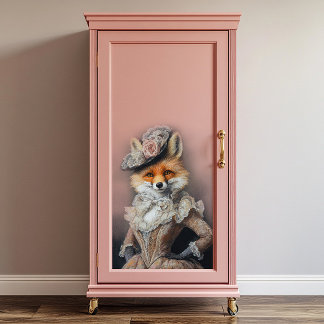 Foxy Lady Fox Decoupage Tissuepapier