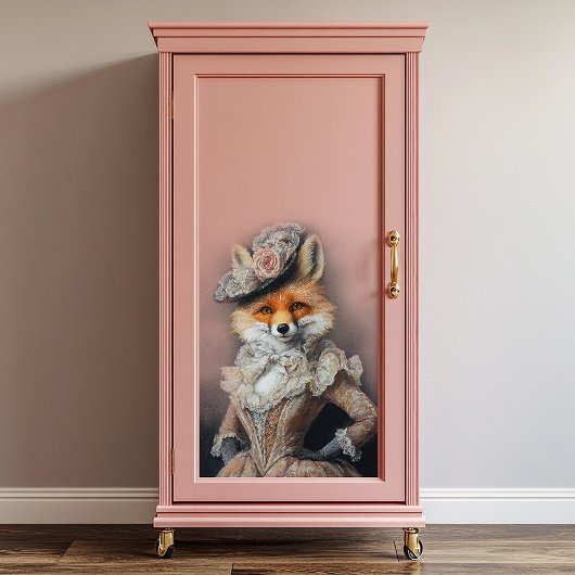 Foxy Lady Fox Decoupage Tissuepapier
