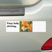 Foxy Lady, Foxy lady rijden, Bumpersticker (Op auto)