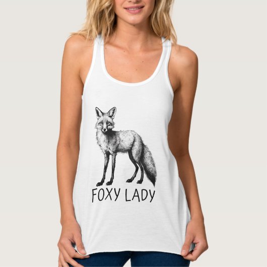 Foxy Lady - Racerback Tanktop (Voorkant)