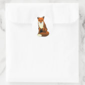 Foxy Lady Ronde Sticker (Tas)