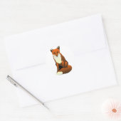 Foxy Lady Ronde Sticker (Envelop)