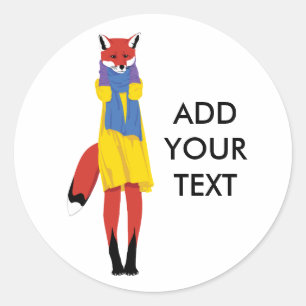 Foxy Lady Ronde Sticker