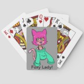 Foxy Lady-speelkaarten Pokerkaarten (Achterkant)