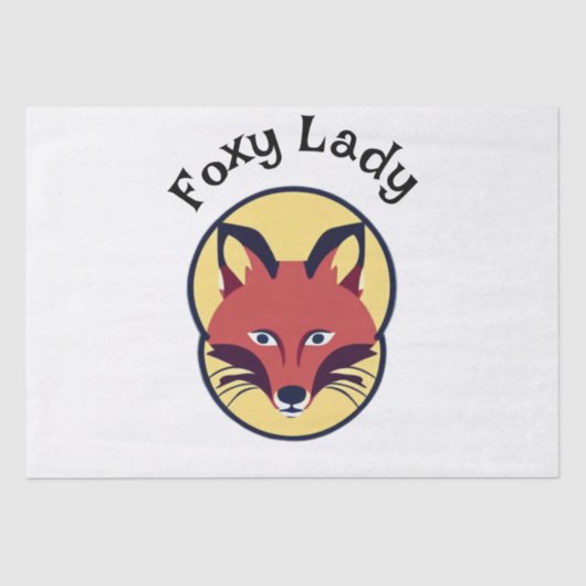 Foxy Lady Tissuepapier (Voorkant)