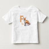Foxy Leerling: Lief Alphabet Peuter T-Shirt (Voorkant)