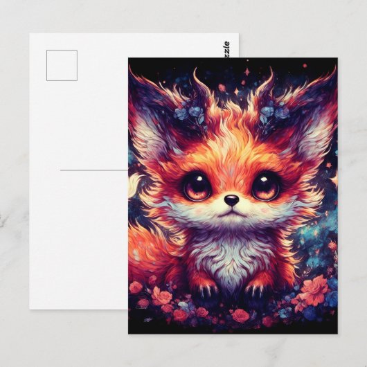 Foxy Little Devil Briefkaart (Voorkant / Achterkant)