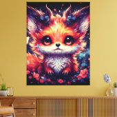 Foxy Little Devil Canvas Afdruk (Insitu (Woonkamer))